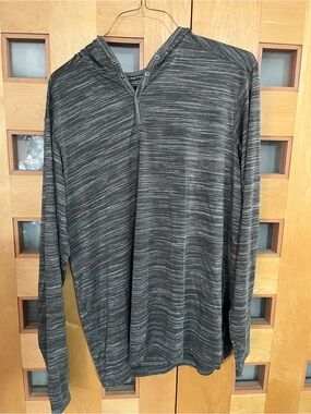 Ex Officio Sun 2 Black Hooded Long Sleeve Top,XL